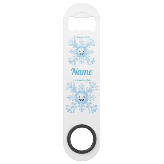 Happy Snowflake Emoticon Thunder_Cove Bar Key (Front)