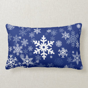 Happy Snowflakes crystals Pattern for Everyone Lumbar Pillow