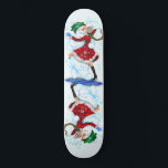 Happy Snowman and Girl Dance Tango Christmas Skateboard<br><div class="desc">Happy Snowman and Girl Dance Tango Christmas Party Fun Cartoon Drawing - Choose / Add Your Unique Text / Name / Colour - Make Your Special Gift - Resize and move or remove and add elements / text with customization tool ! Drawing and Design by MIGNED. Please see my other...</div>