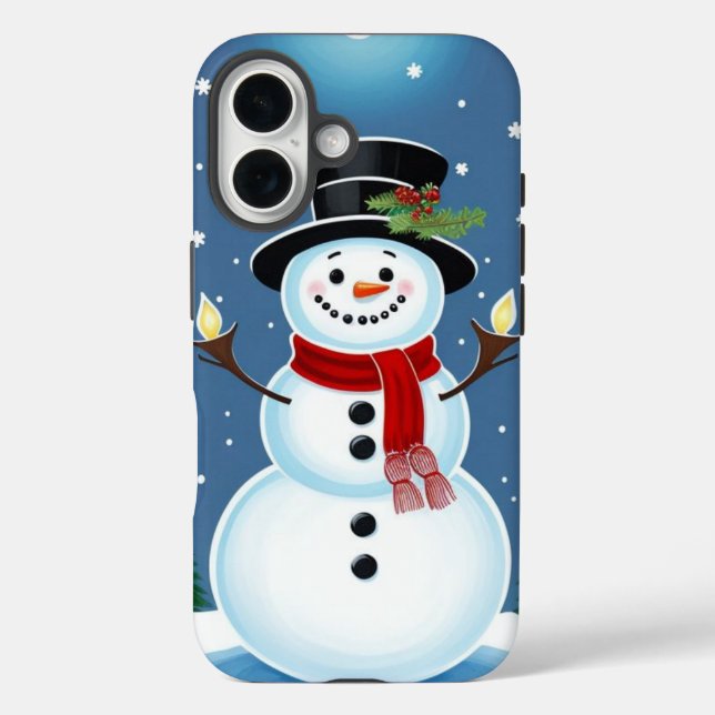 Happy Snowman  Case-Mate iPhone Case (Back)