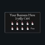 Happy Snowman Christmas Loyalty<br><div class="desc">Step into Christmas with a cute festive loyalty card. This happy snowman loyalty card is sure to be a hit over the holiday period.</div>