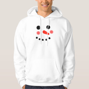 Happy Snowman Face  Hoodie