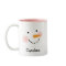 Happy Snowman Face Red Custom Name