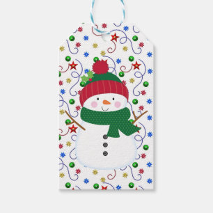 Happy Snowman Gift Tag