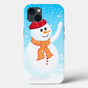 Happy Snowman iPhone 13 Case-Mate Case