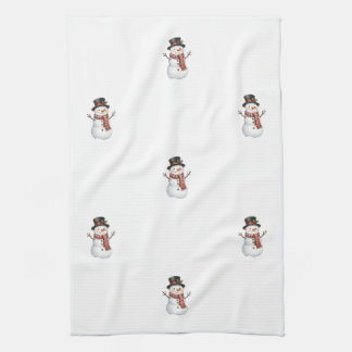 Happy Snowman Kitchen Towel