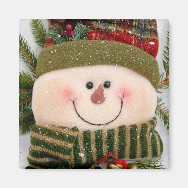 Happy Snowman Magnet (Front)