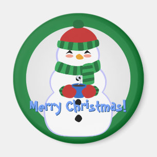 Happy Snowman Magnet