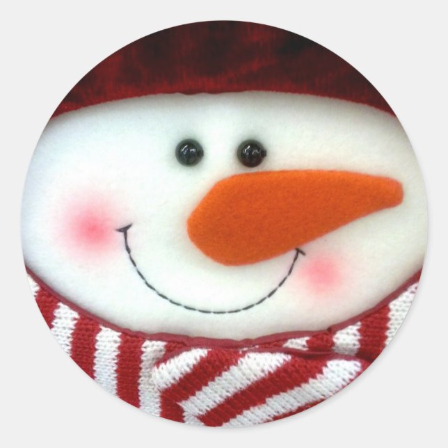 Happy Snowman Sticker (Front)
