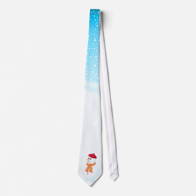 Happy Snowman Tie (Front)