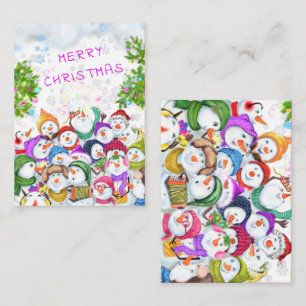 Happy Snowmans Christmas Card