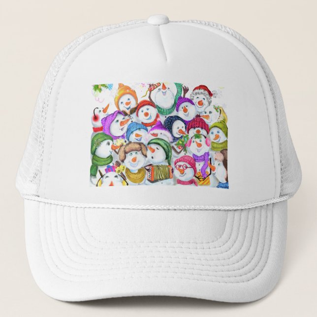 Happy Snowmans Christmas Hat (Front)