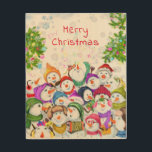 Happy Snowmans Christmas Wood Wall Art<br><div class="desc">Christmas Wall Decor with Happy Snowmans Party Christmas Party Funny Drawing Cartoon Snowman Celebration - or Choose / Add Your Unique Text / Font / Colour - Make Your Special Christmas Decor Gift - Resize and move or remove and add elements / image with Customization tool ! - Drawing and...</div>