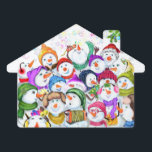Happy Snowmans Merry Christmas Party Funny Drawing Garden Sign<br><div class="desc">Happy Snowmans Merry Christmas Party Funny Drawing Cartoon Snowman - Choose / Add Your Unique Text / Font / Colour - Make Your Special Gift - Resize and move or remove and add elements / image with customization tool ! - Drawing and Design by MIGNED. You can also transfer my...</div>