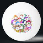 Happy Snowmans Merry Christmas Party Funny Drawing Ping Pong Ball<br><div class="desc">Happy Snowmans Merry Christmas Party Funny Drawing Cartoon Snowman Celebration - Choose / Add Your Unique Text / Font / Colour - Make Your Special Gift - Resize and move or remove and add elements / image with customization tool ! - Drawing and Design by MIGNED. You can also transfer...</div>