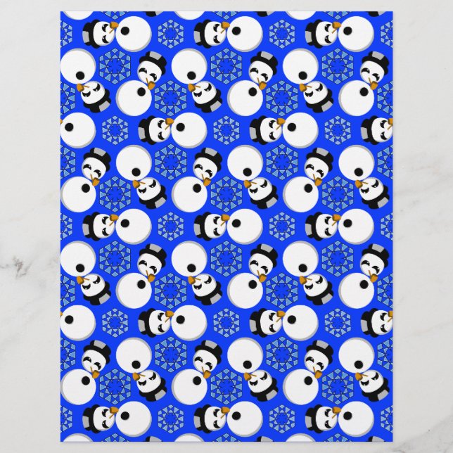 Happy Snowmen Redux Lg N'Importe Quel Papier de sc (Devant)