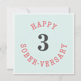 Happy Sober-versary Card