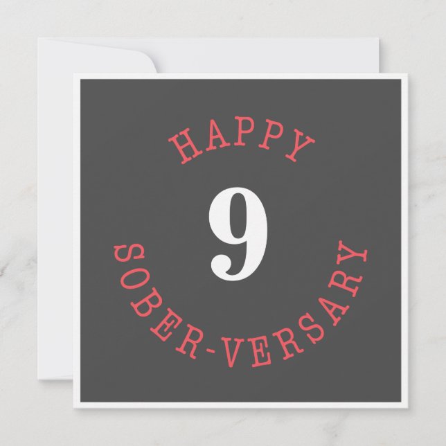 Happy Sober-versary Card (Front)