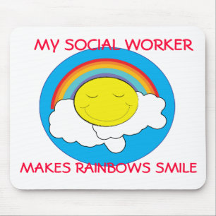 Happy Social Worker Mousepad