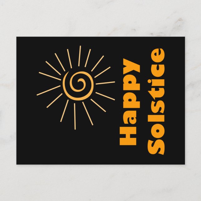 Happy Solstice Postcard (Front)