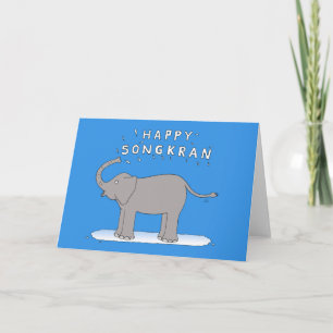 Happy Songkran Thai New Year  April 13th Holiday Card