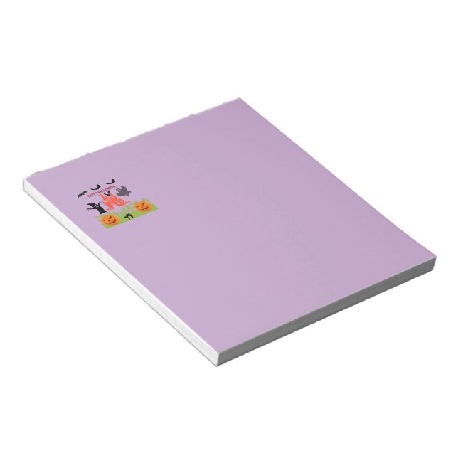Happy Spooktastic Halloween Notepad (Angled)