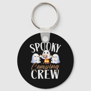 Happy Spooky Camping Crew Halloween Campfire 2024  Keychain
