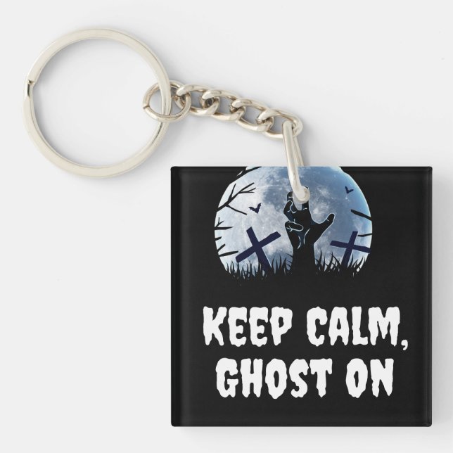 Happy Spooky Halloween Keychain (Front)