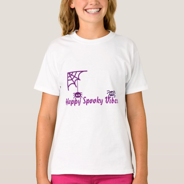 🕸️ Happy Spooky Spider T-Shirt (Front)