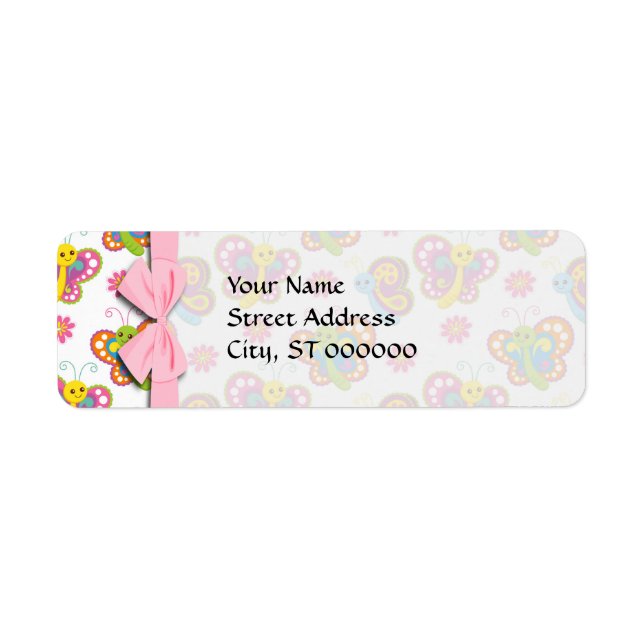 happy spring butterflies pattern (Front)