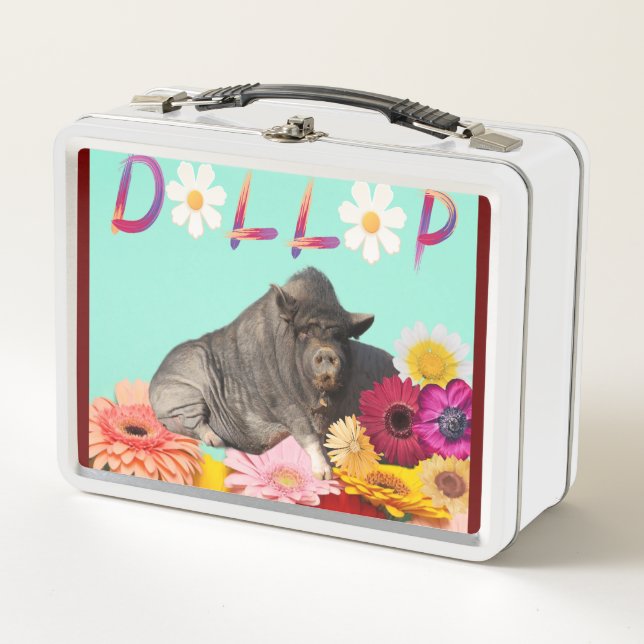 Happy Spring Dollop Lunch Box! Metal Lunch Box (Front)