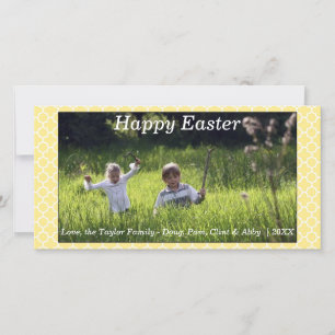 Happy Spring/Easter Photo Card Yellow