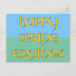 Happy Spring Equinox Postcard