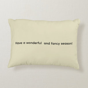 Happy Spring Greeting Card Accent Pillow