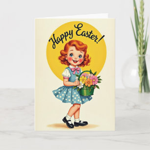 Happy Spring Little Girl Card