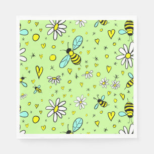 happy spring napkin