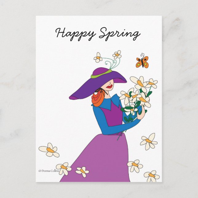 Happy Spring Postcard (Front)
