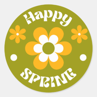 Happy spring sticker