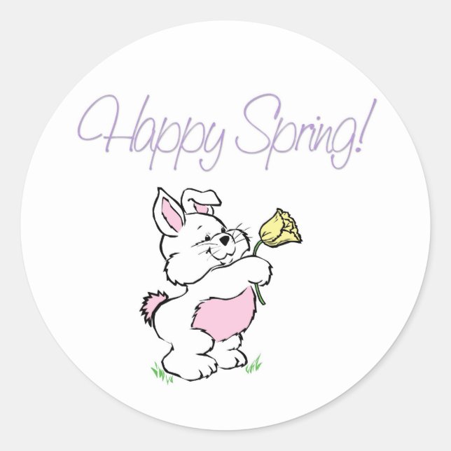 Happy Spring Stickers (Front)