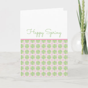 HAPPY SPRING Sweet Pastel Colours Easter Mom Note Card