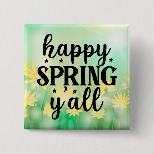 Happy Spring Y'all-67210 2 Inch Square Button