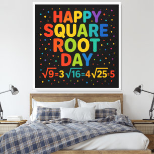 Happy Square Root Day Canvas Print