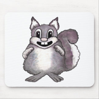 Happy Squirrel Cartoon Drawing  Mouse Pad