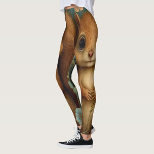 Happy Squirrel Leggings – Cute