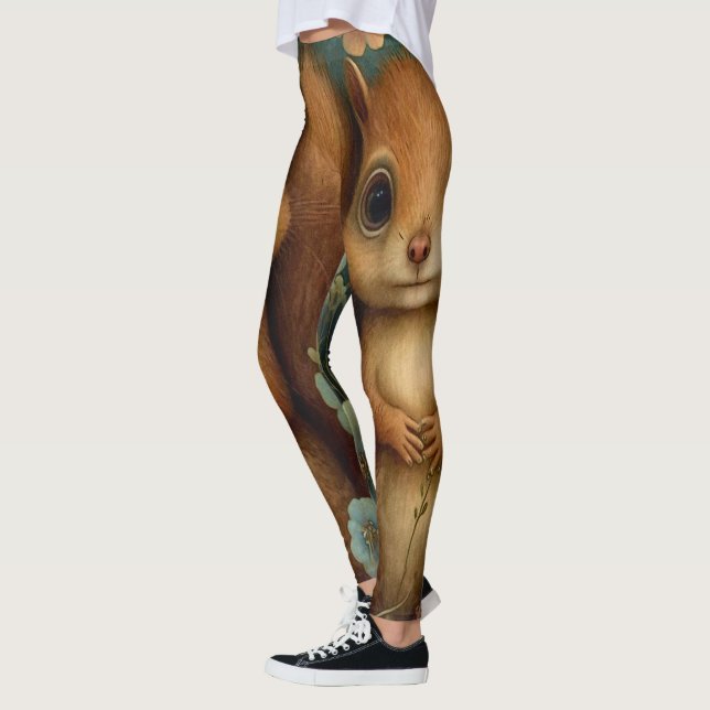 Happy Squirrel Leggings – Cute (Left)