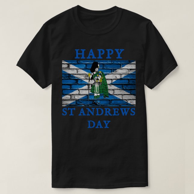 Happy St Andrewx27s Day T-Shirt (Design Front)