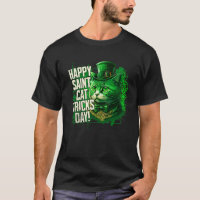 Happy St Cat Tricks Day Saint Paddy´s Day Leprecha