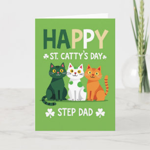 Happy St Cattys Day Feline Card
