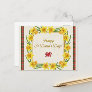 Happy St. David's Day Postcard
