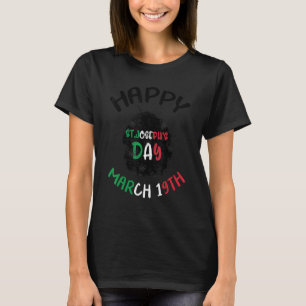 Happy St Joseph's Day Jesus Sfingi Zeppole Christ  T-Shirt